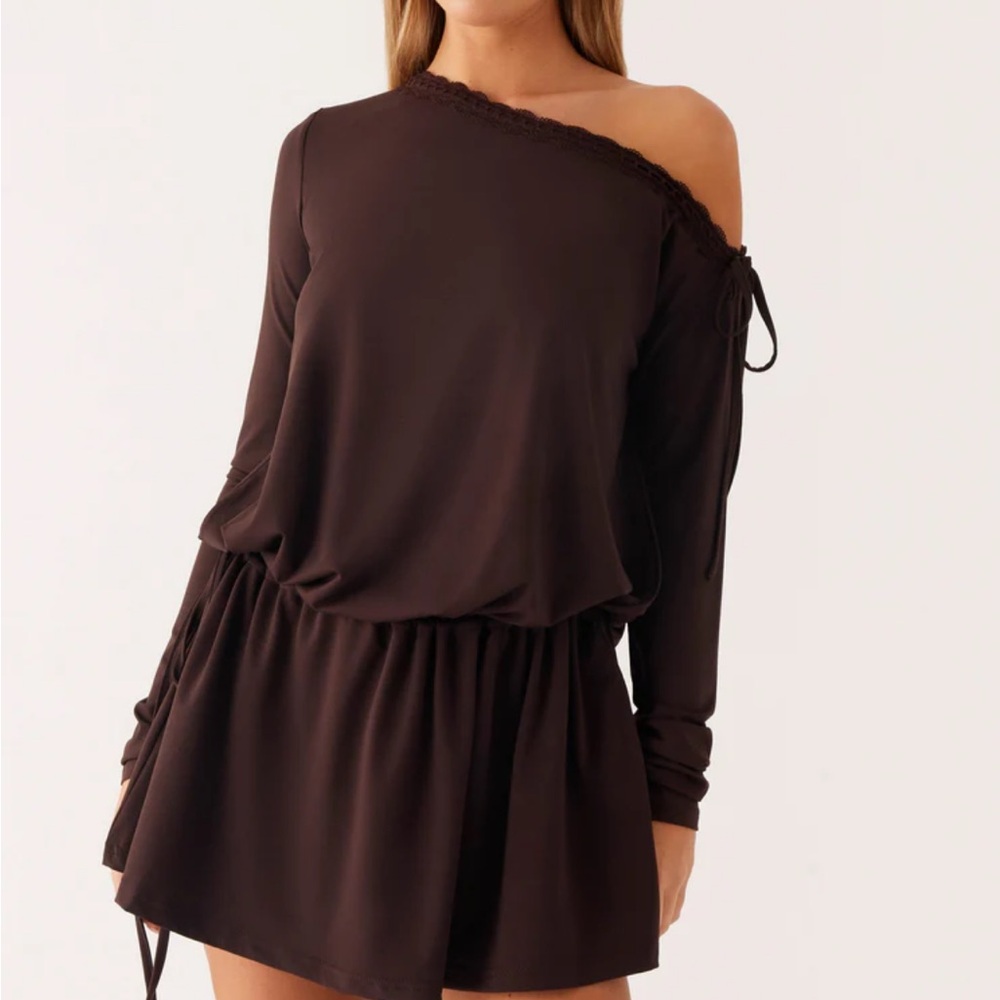 Zinnia Mini Dress - Chocolate Peppermayo